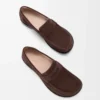 Campo loafer in suede calfskin Dark Brown