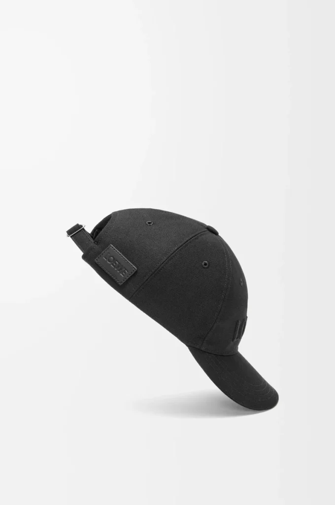 Cap in canvas Black