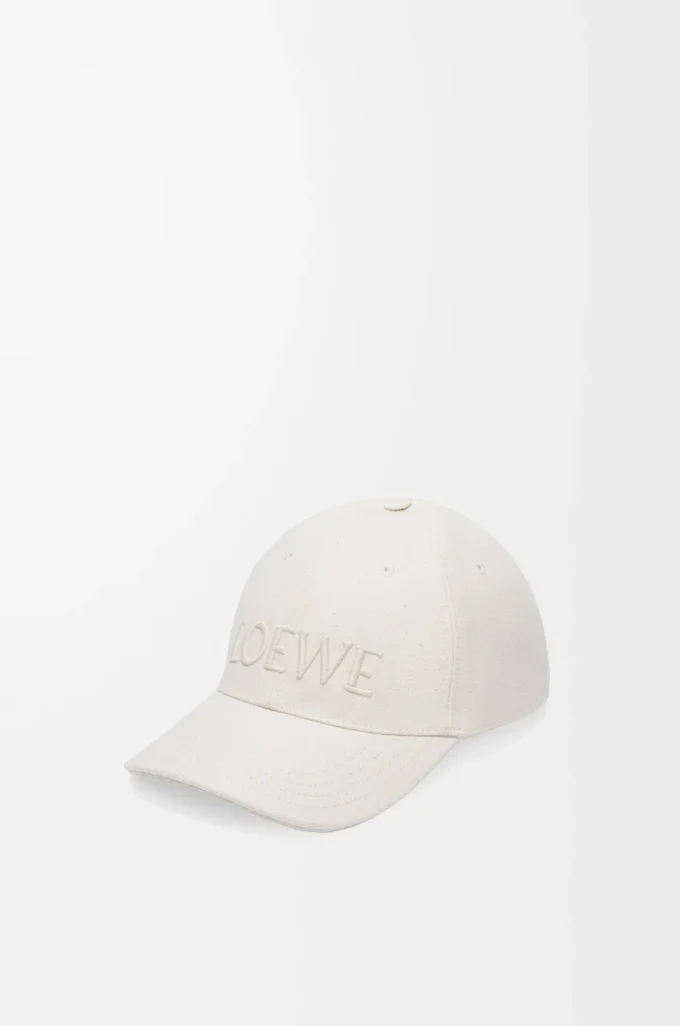 Cap in canvas Soft White Cap in canvas Soft White
