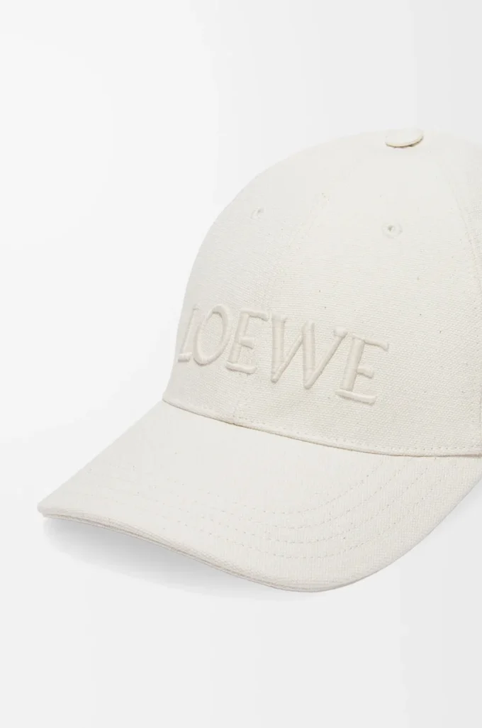 Cap in canvas Soft White Cap in canvas Soft White