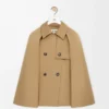 Cape jacket in cotton Beige