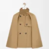 Cape jacket in cotton Beige
