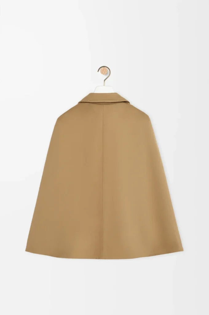 Cape jacket in cotton Beige