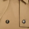 Cape jacket in cotton Beige