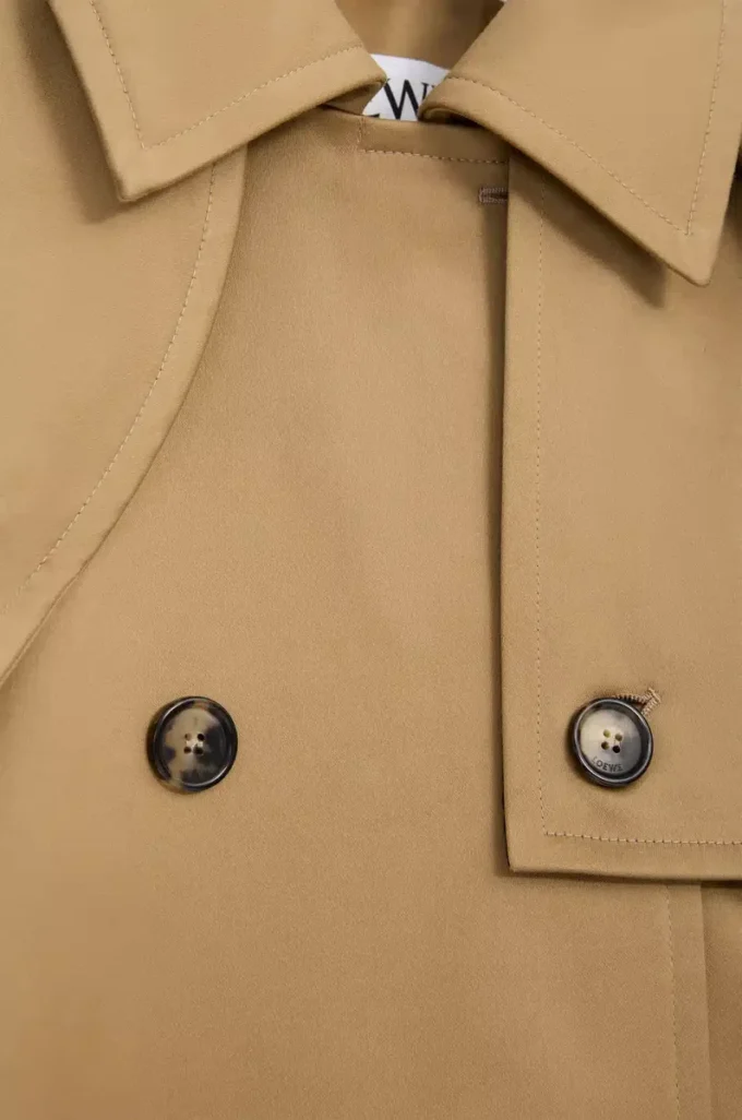 Cape jacket in cotton Beige