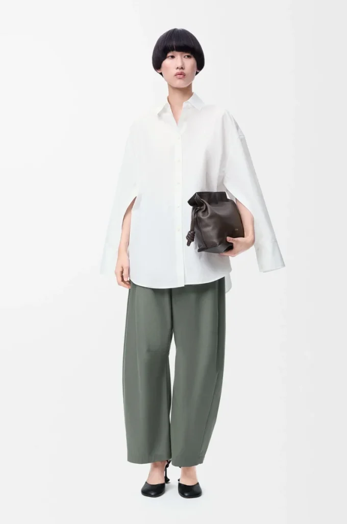Cape shirt in cotton White Cape shirt in cotton White