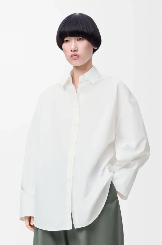Cape shirt in cotton White Cape shirt in cotton White