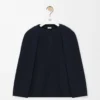 Cape sweatshirt in cotton blend Midnight Blue Cape sweatshirt in cotton blend Midnight Blue
