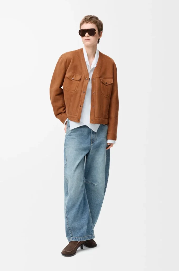 Cardigan in shearling Toffee Cardigan in shearling Toffee
