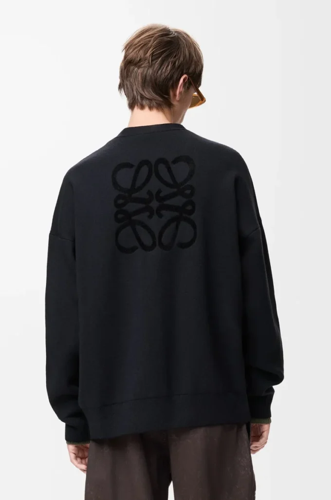 Cardigan in wool blend Black