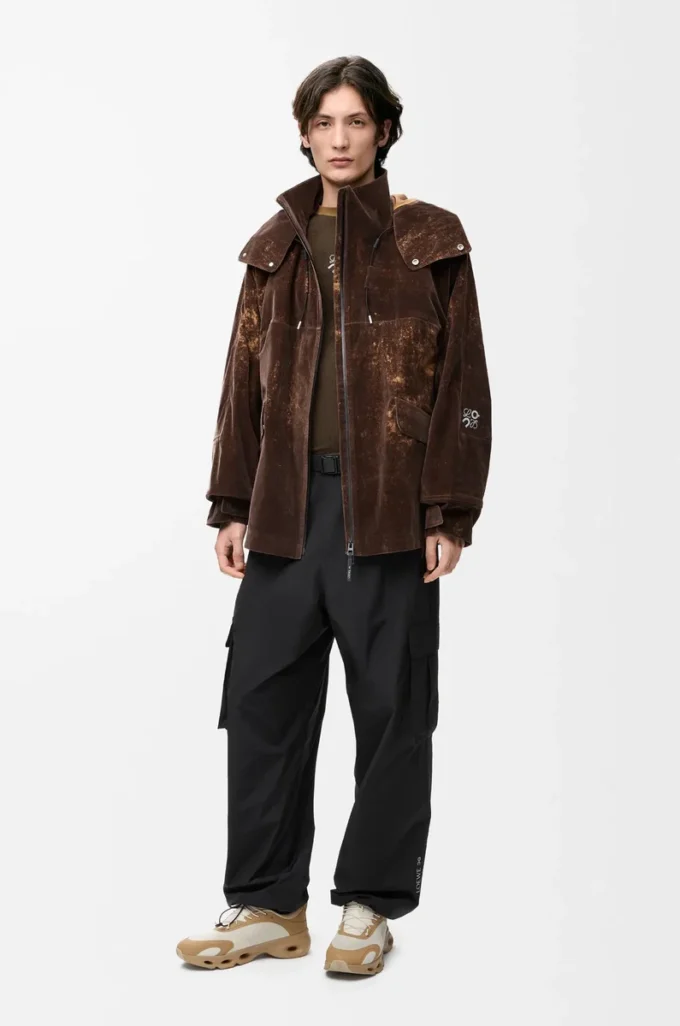 Cargo trousers in technical shell Black Cargo trousers in technical shell Black