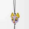 Cat charm in felt Purple/Yellow Cat charm in felt Purple/Yellow
