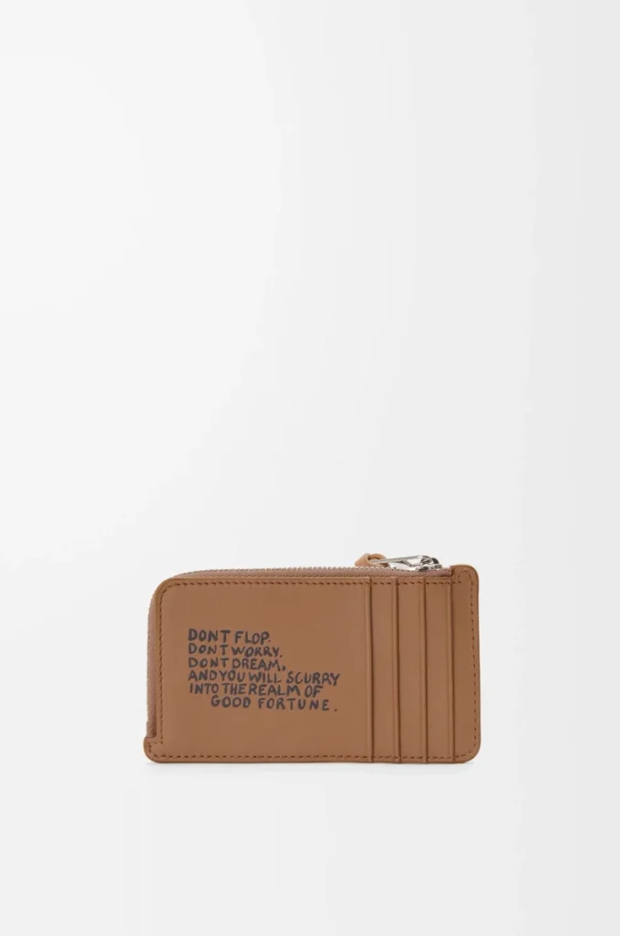 Cats coin cardholder in classic calfskin Mocha Cats coin cardholder in classic calfskin Mocha