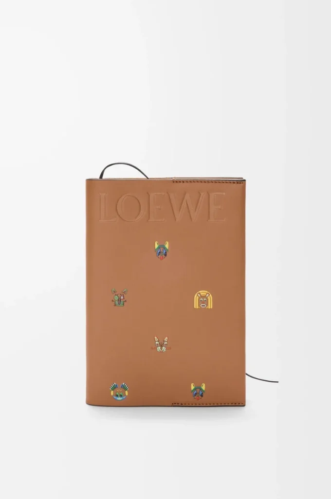 Cats notebook in calfskin Mocha