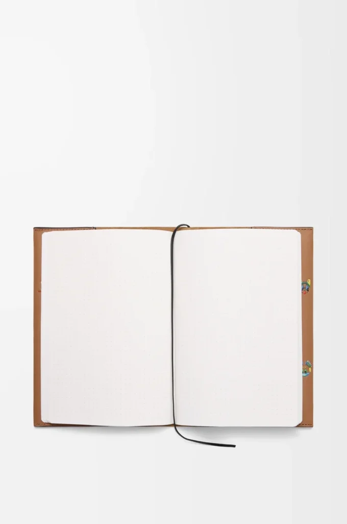 Cats notebook in calfskin Mocha