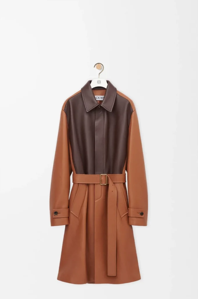 Coat in nappa lambskin Tan Coat in nappa lambskin Tan