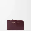 Coin cardholder in smooth and grained calfskin Dark Burgundy Coin cardholder in smooth and grained calfskin Dark Burgundy