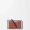Coin cardholder in soft grained calfskin Dirty Mauve/Squirrel Coin cardholder in soft grained calfskin Dirty Mauve/Squirrel