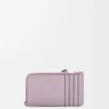 Coin cardholder in soft grained calfskin Dirty Mauve/Squirrel Coin cardholder in soft grained calfskin Dirty Mauve/Squirrel