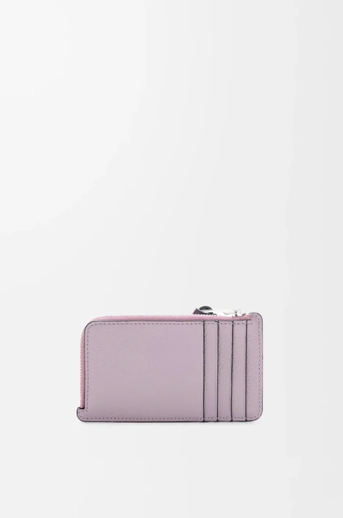 Coin cardholder in soft grained calfskin Dirty Mauve/Squirrel Coin cardholder in soft grained calfskin Dirty Mauve/Squirrel