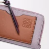 Coin cardholder in soft grained calfskin Dirty Mauve/Squirrel Coin cardholder in soft grained calfskin Dirty Mauve/Squirrel