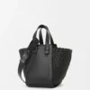 Compact Hammock bag in calfskin Black
