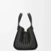Compact Hammock bag in calfskin Black