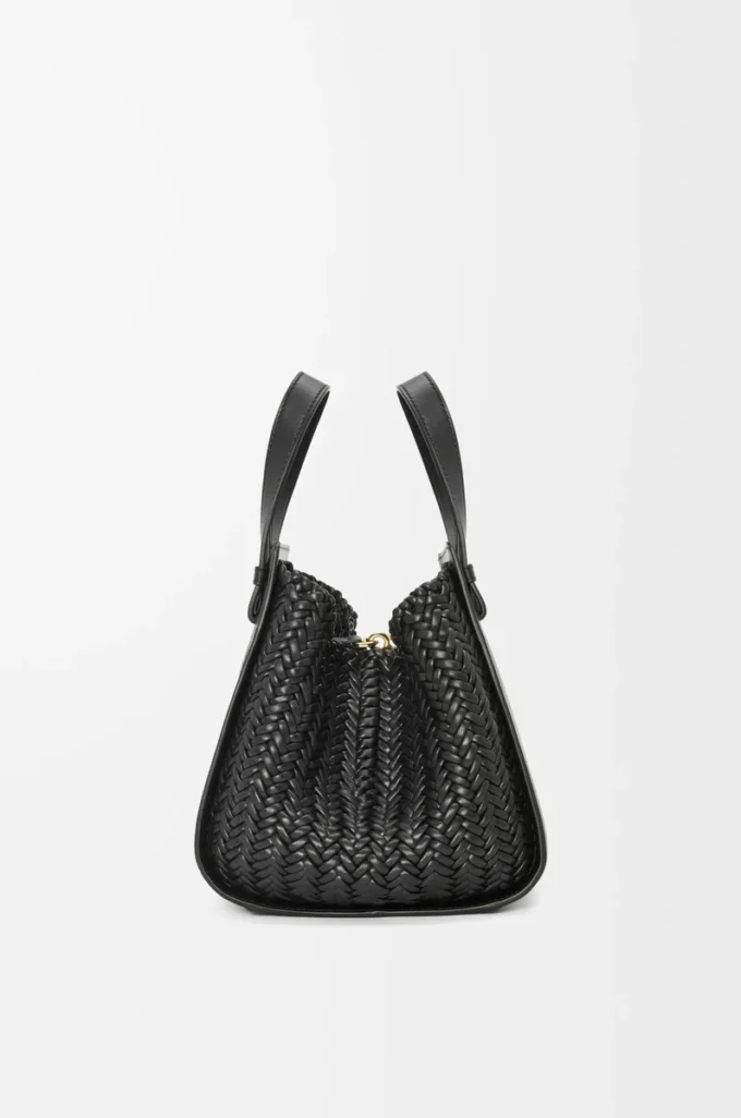 Compact Hammock bag in calfskin Black