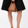 Compact Hammock bag in classic calfskin Tan