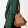 Compact Hammock bag in classic calfskin Tan