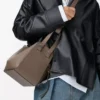 Compact Hammock bag in soft grained calfskin Taupe