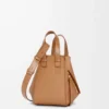 Compact Hammock bag in soft grained calfskin Toffee
