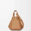 Compact Hammock bag in soft grained calfskin Toffee