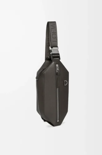 Convertible sling in classic calfskin Dark Grey