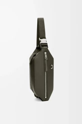 Convertible sling in classic calfskin Dark Khaki