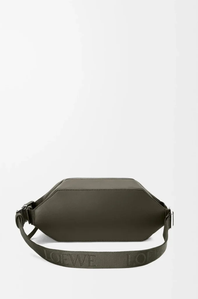 Convertible sling in classic calfskin Dark Khaki