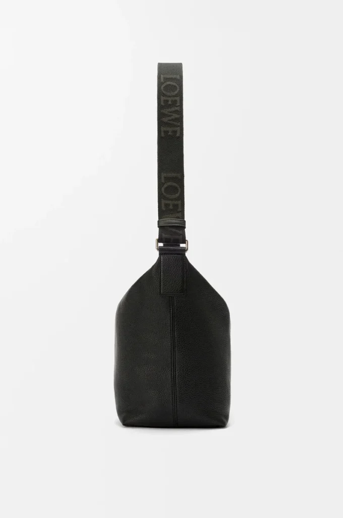 Cubi crossbody bag in supple grained calfskin Black
