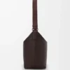 Cubi crossbody bag in supple grained calfskin Oxblood