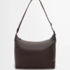 Cubi crossbody bag in supple grained calfskin Oxblood