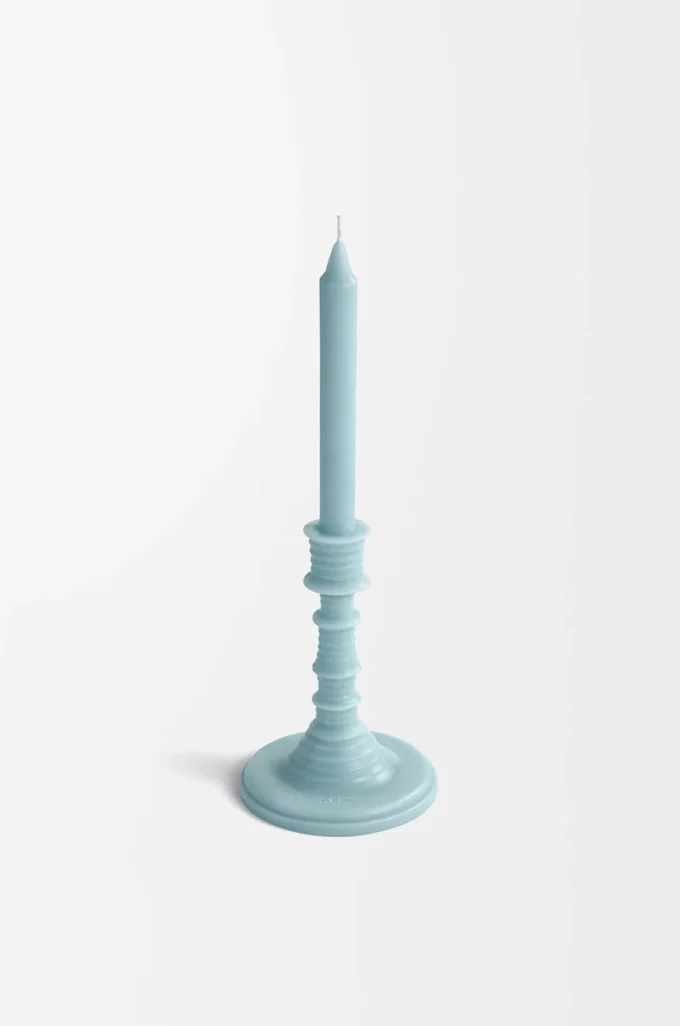 Cypress Balls wax candleholder Baby Blue