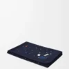 Deep Sea blanket in cashmere Navy/Multicolor
