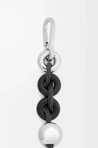 Donut chain in calfskin Black