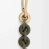 Donut chain in calfskin Dark Khaki