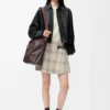 Draped jacket in nappa lambskin Black Draped jacket in nappa lambskin Black