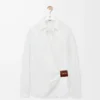 Draped shirt in cotton White Draped shirt in cotton White