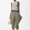 Draped top in cashmere White/Navy Blue Draped top in cashmere White/Navy Blue