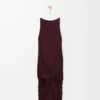 Dress in viscose Burgundy