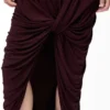 Dress in viscose Burgundy