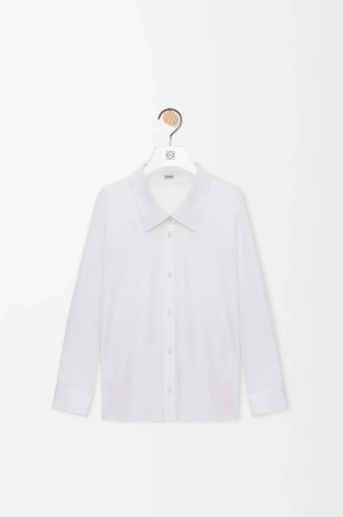 Embellished shirt in cotton White Embellished shirt in cotton White