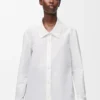 Embellished shirt in cotton White Embellished shirt in cotton White